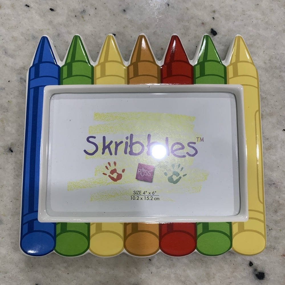 Colorful Photo Frame Gift Crayons Treasure For Child, Grandma, Dad, Mom 4"X 6"